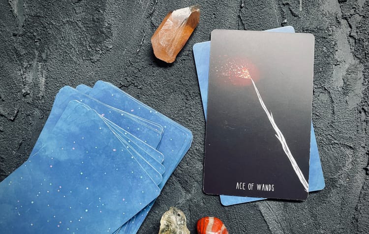 ace of wands from the spacious tarot