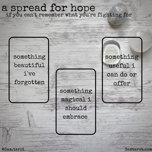 for hope in the face of fear